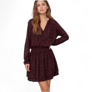NWT RAILS Jasmine Hearts Smocked Waist Long Sleeve Dress - XL